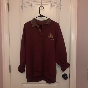 cute vintage, collared sweater